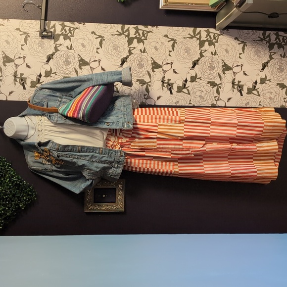 Who What Wear Dresses & Skirts - Who What Wear Striped Button Down Skirt